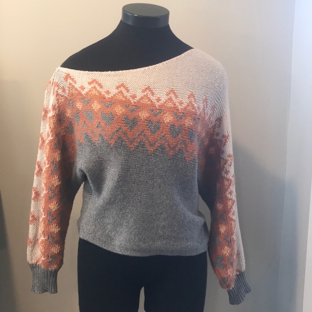 Off the shoulder free people sweater